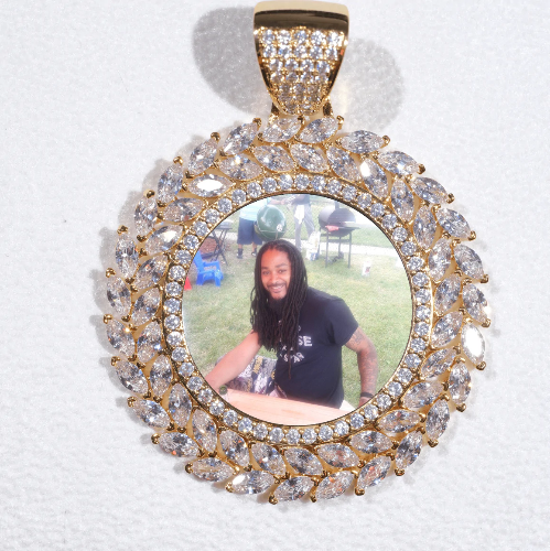 Large 3D Wheat Ear Custom Picture Pendant