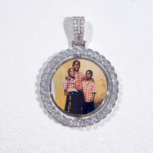 3D Spinning 2-Faced Custom Picture Pendant