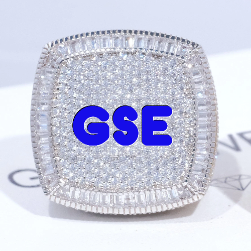 CUSTOM LETTER 3D ICED RING