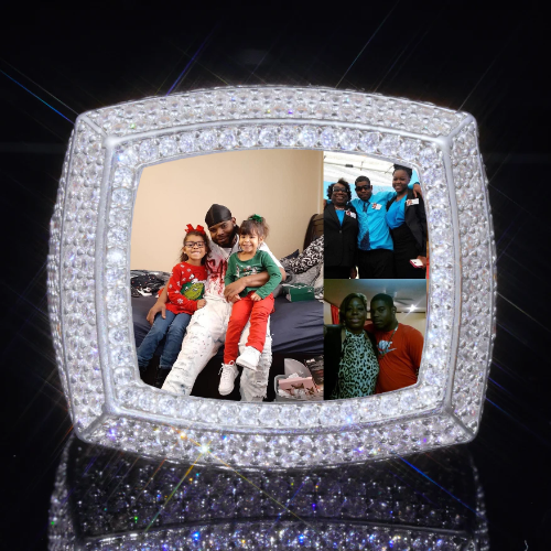 3D CUSTOM PICTURE ICED RING