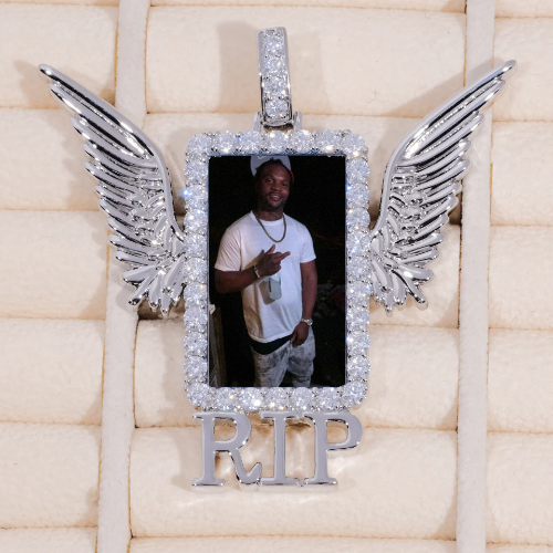 RIP WING 3D CUSTOM PICTURE PENDANT
