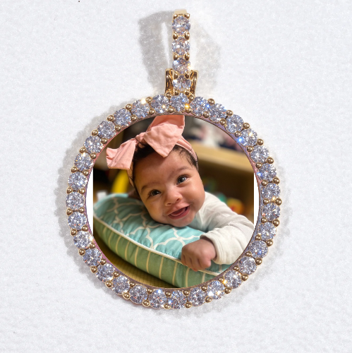 3D CIRCLE CUSTOM PICTURE PENDANT SMALL SIZE