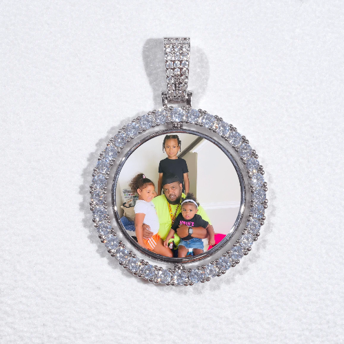 3D Spinning 2-Faced Custom Picture Pendant