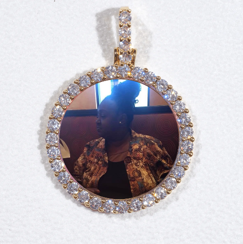 3D CIRCLE CUSTOM PICTURE PENDANT SMALL SIZE