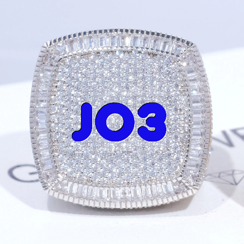 CUSTOM LETTER 3D ICED RING