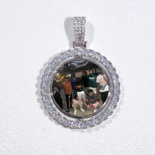 3D Spinning 2-Faced Custom Picture Pendant