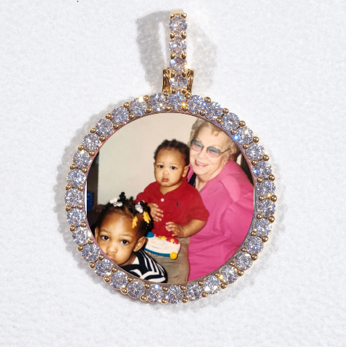 3D CIRCLE CUSTOM PICTURE PENDANT SMALL SIZE
