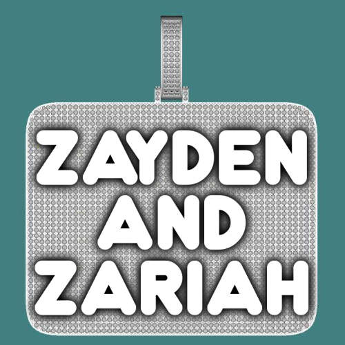 CUSTOM LETTER NECKLACE 3D BIG SQUARE