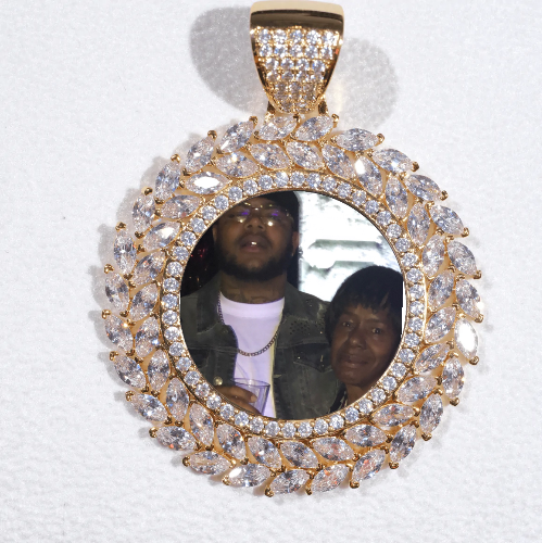 Large 3D Wheat Ear Custom Picture Pendant