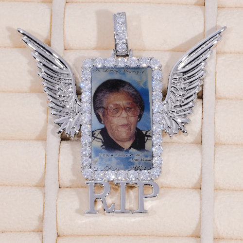 RIP WING 3D CUSTOM PICTURE PENDANT
