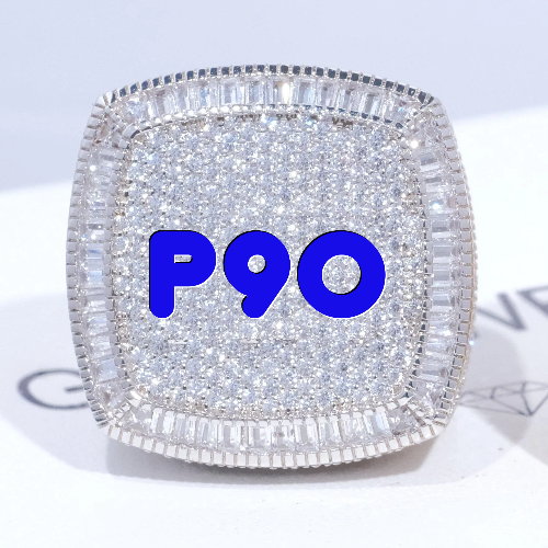 CUSTOM LETTER 3D ICED RING
