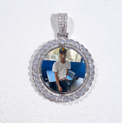 3D Spinning 2-Faced Custom Picture Pendant