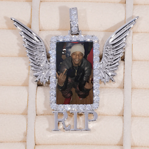 RIP WING 3D CUSTOM PICTURE PENDANT
