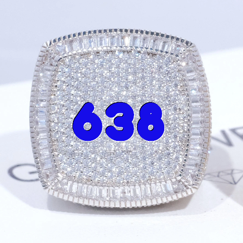 CUSTOM LETTER 3D ICED RING