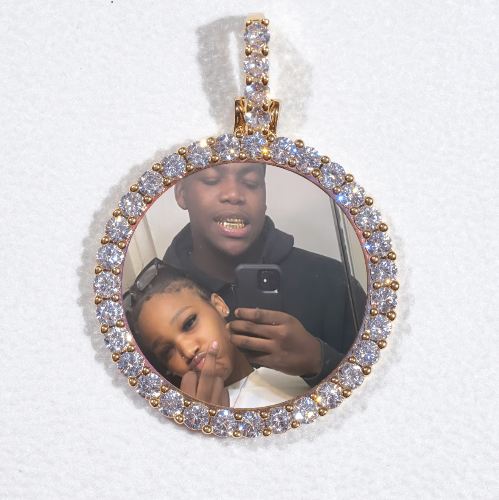 3D CIRCLE CUSTOM PICTURE PENDANT SMALL SIZE