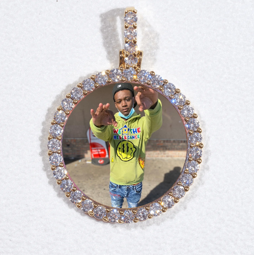 3D CIRCLE CUSTOM PICTURE PENDANT SMALL SIZE