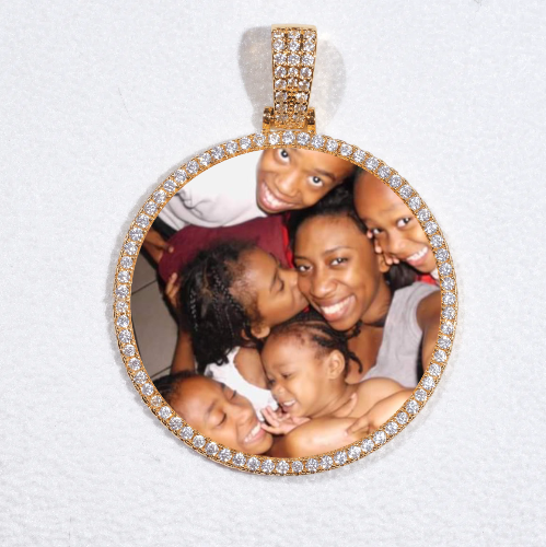 MEDIUM 3D CIRCLE CUSTOM PICTURE PENDANT