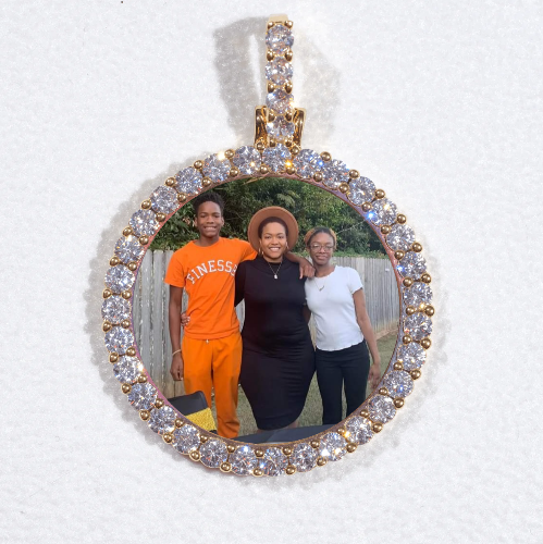3D CIRCLE CUSTOM PICTURE PENDANT SMALL SIZE