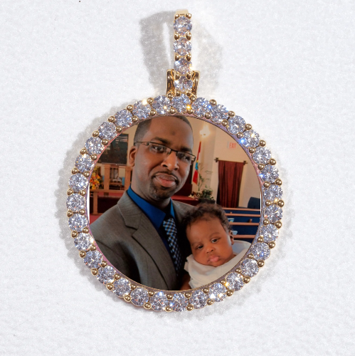 3D CIRCLE CUSTOM PICTURE PENDANT SMALL SIZE