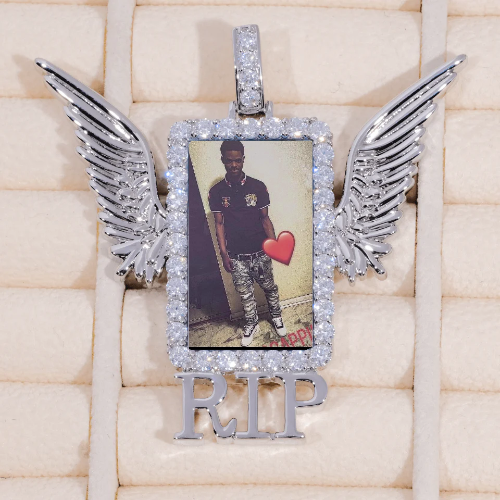RIP WING 3D CUSTOM PICTURE PENDANT