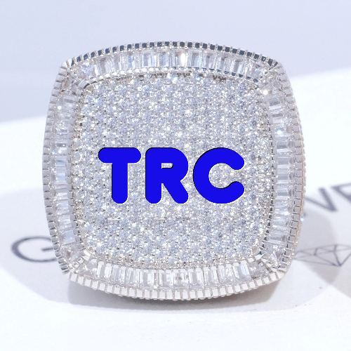 CUSTOM LETTER 3D ICED RING