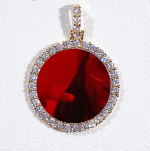 3D CIRCLE CUSTOM PICTURE PENDANT SMALL SIZE