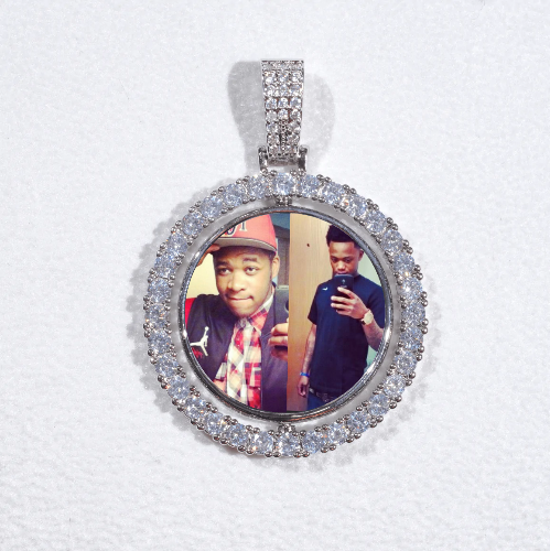 3D Spinning 2-Faced Custom Picture Pendant