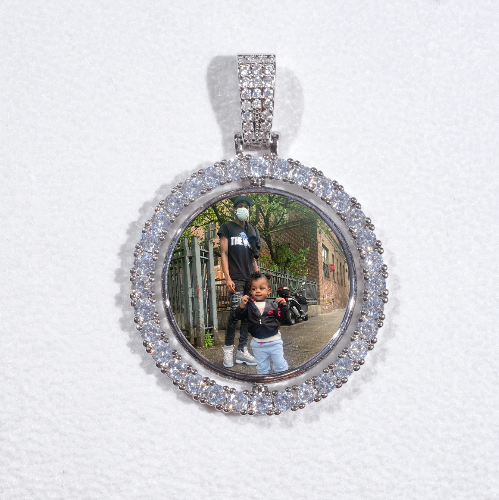 3D Spinning 2-Faced Custom Picture Pendant