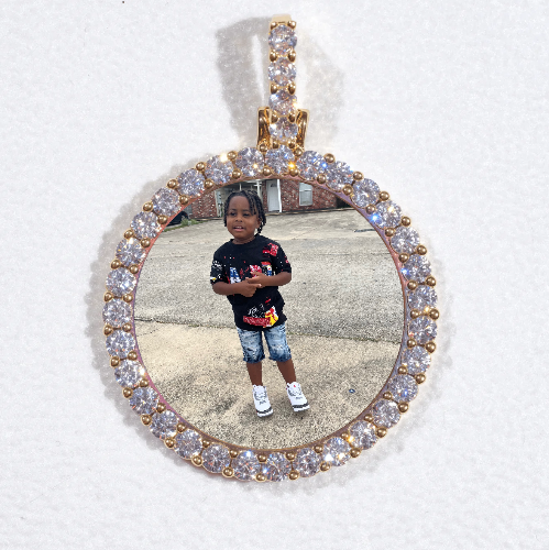 3D CIRCLE CUSTOM PICTURE PENDANT SMALL SIZE