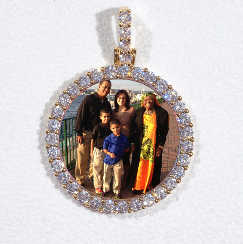 3D CIRCLE CUSTOM PICTURE PENDANT SMALL SIZE