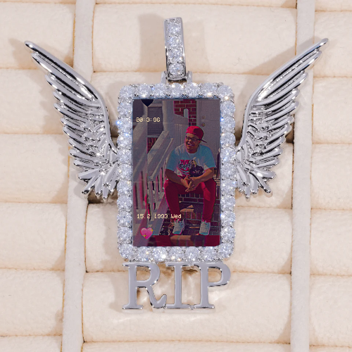 RIP WING 3D CUSTOM PICTURE PENDANT