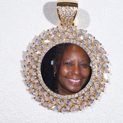 Large 3D Wheat Ear Custom Picture Pendant
