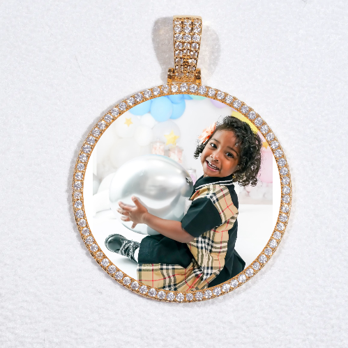 MEDIUM 3D CIRCLE CUSTOM PICTURE PENDANT