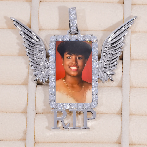 RIP WING 3D CUSTOM PICTURE PENDANT