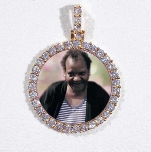3D CIRCLE CUSTOM PICTURE PENDANT SMALL SIZE