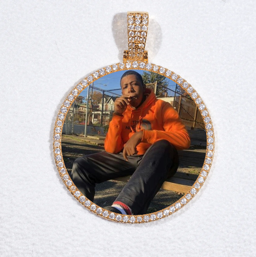 MEDIUM 3D CIRCLE CUSTOM PICTURE PENDANT