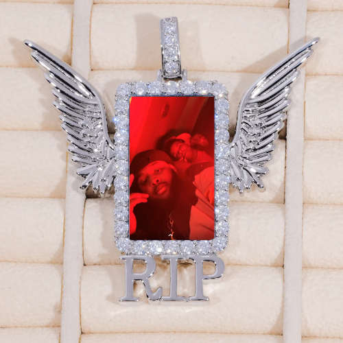 RIP WING 3D CUSTOM PICTURE PENDANT
