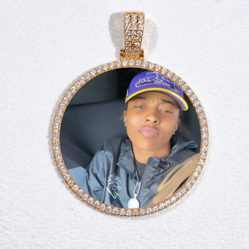 MEDIUM 3D CIRCLE CUSTOM PICTURE PENDANT