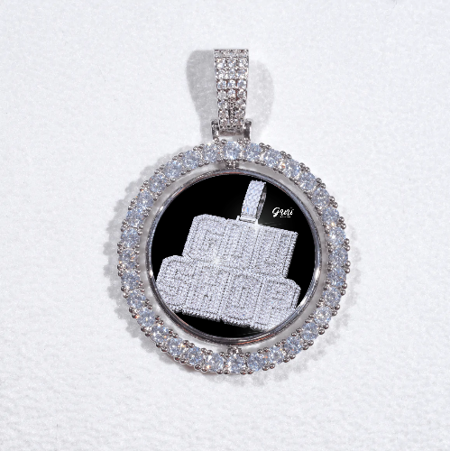 3D Spinning 2-Faced Custom Picture Pendant