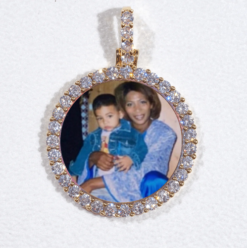 3D CIRCLE CUSTOM PICTURE PENDANT SMALL SIZE
