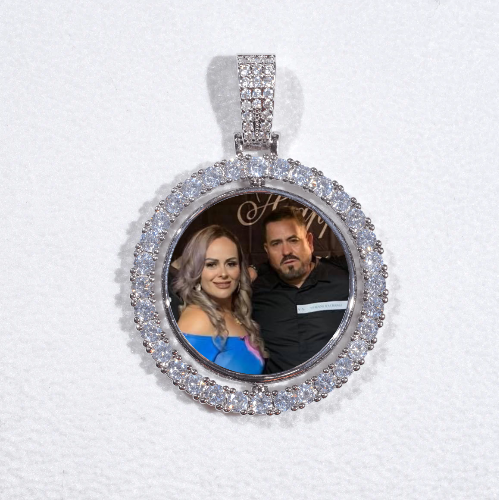3D Spinning 2-Faced Custom Picture Pendant