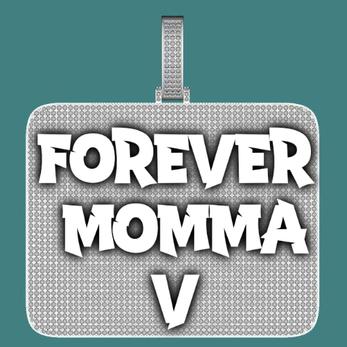 CUSTOM LETTER NECKLACE 3D BIG SQUARE