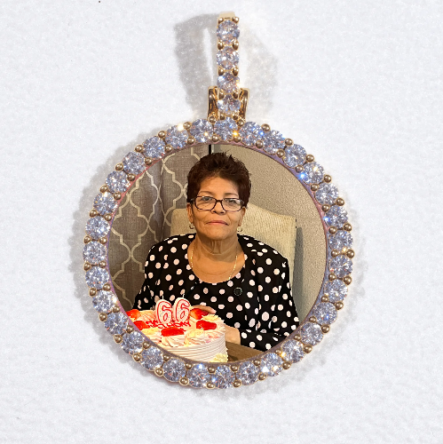 3D CIRCLE CUSTOM PICTURE PENDANT SMALL SIZE