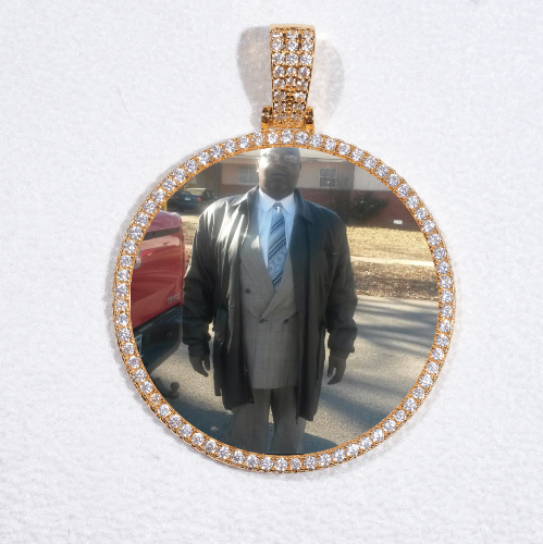 MEDIUM 3D CIRCLE CUSTOM PICTURE PENDANT