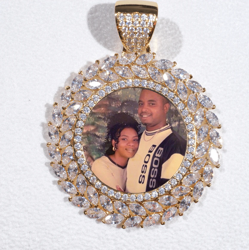 Large 3D Wheat Ear Custom Picture Pendant