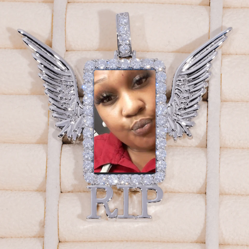 RIP WING 3D CUSTOM PICTURE PENDANT