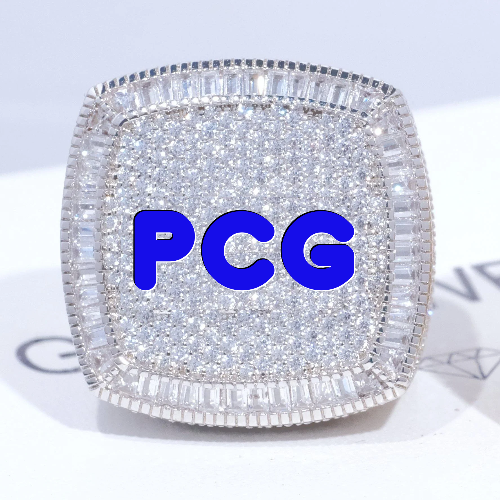 CUSTOM LETTER 3D ICED RING