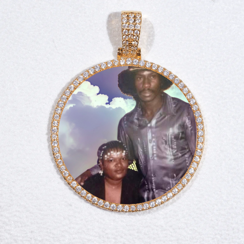 MEDIUM 3D CIRCLE CUSTOM PICTURE PENDANT