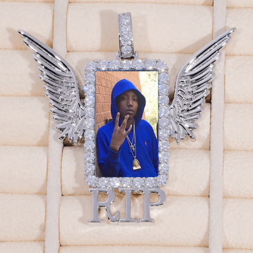 RIP WING 3D CUSTOM PICTURE PENDANT