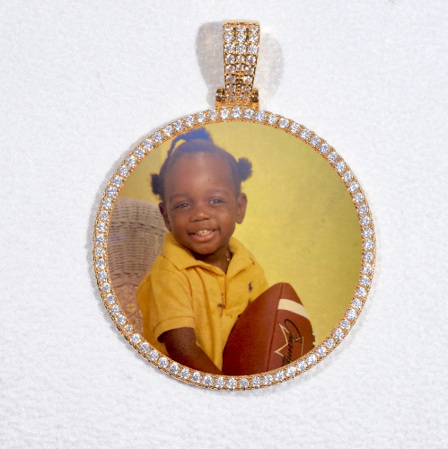 MEDIUM 3D CIRCLE CUSTOM PICTURE PENDANT